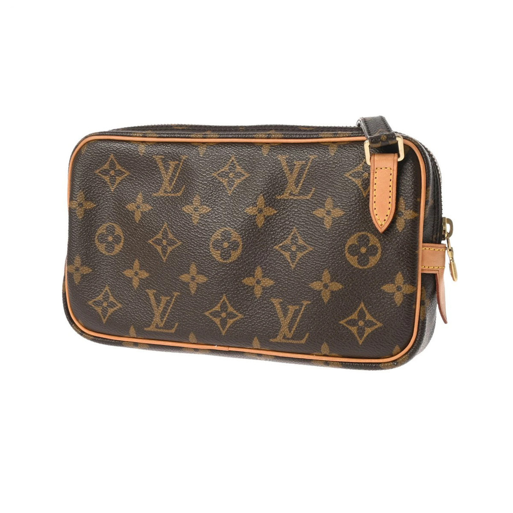 Louis Vuitton Marly Shoulder Bag Canvas Bandoulire Brown Monogram Brown